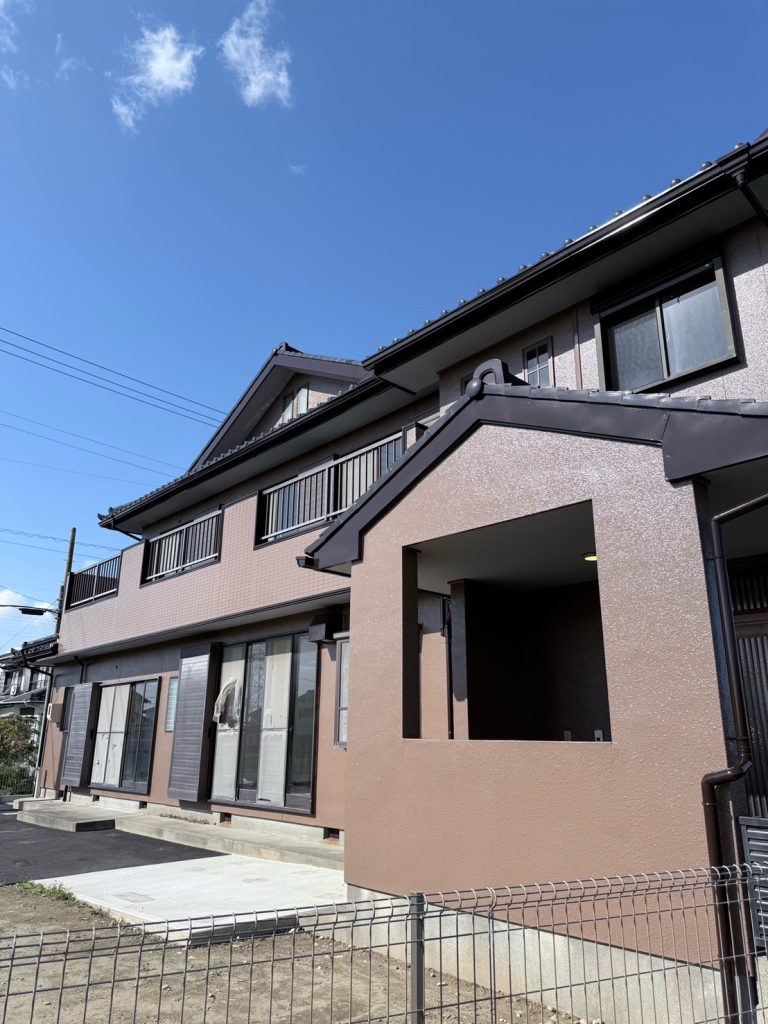 住宅の外壁がきれいになっている