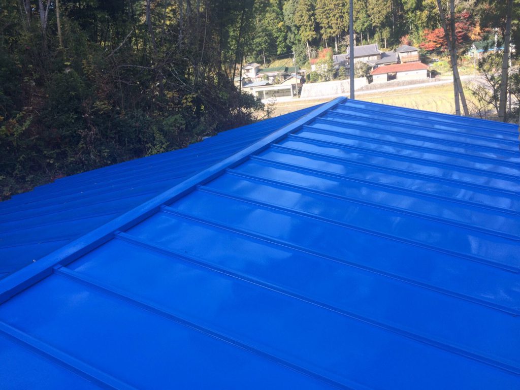 浜松市北区三ヶ日町　屋根塗装　サーモアイSI（遮熱塗料）　施工後