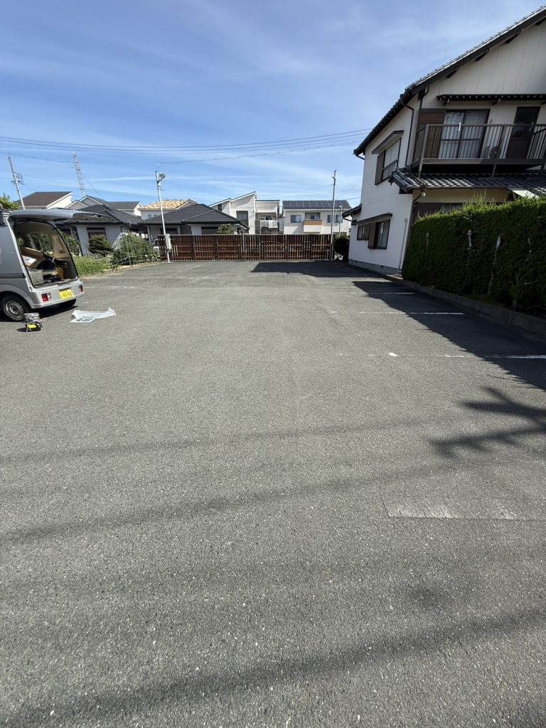 駐車のラインが引かれていない